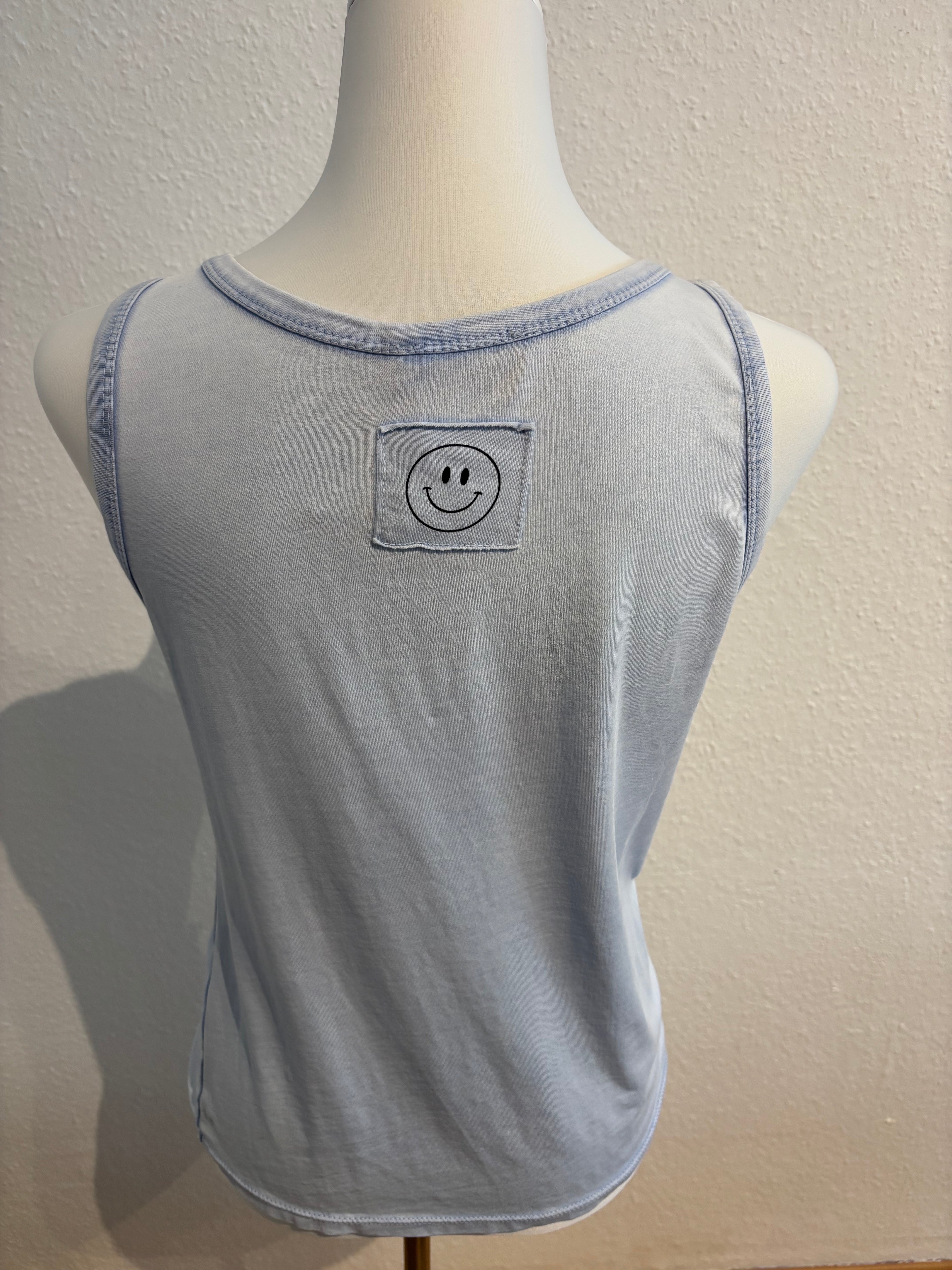 Top Smiley blau