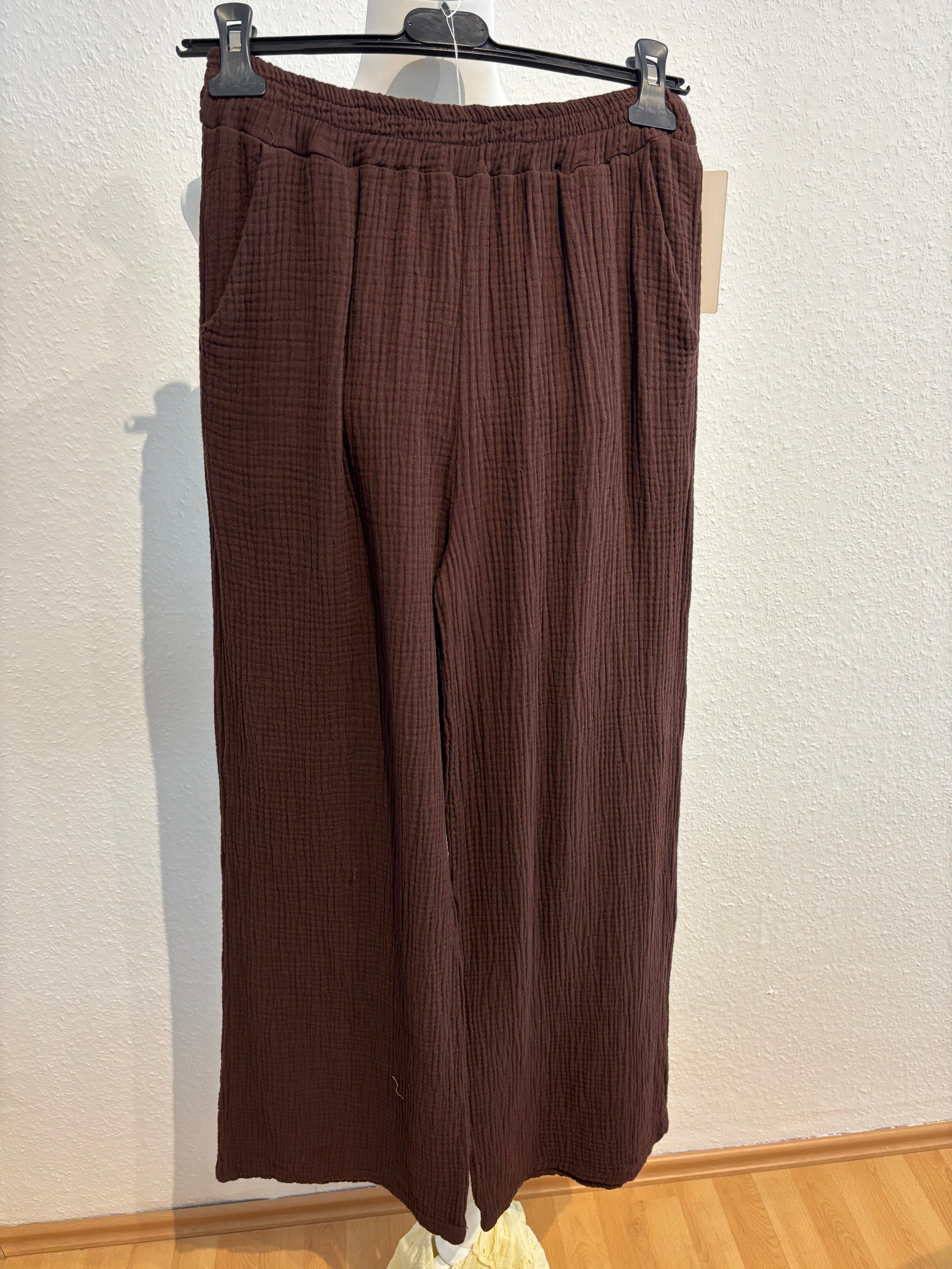 Musselin Hose braun