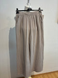Musselin Hose grau/beige