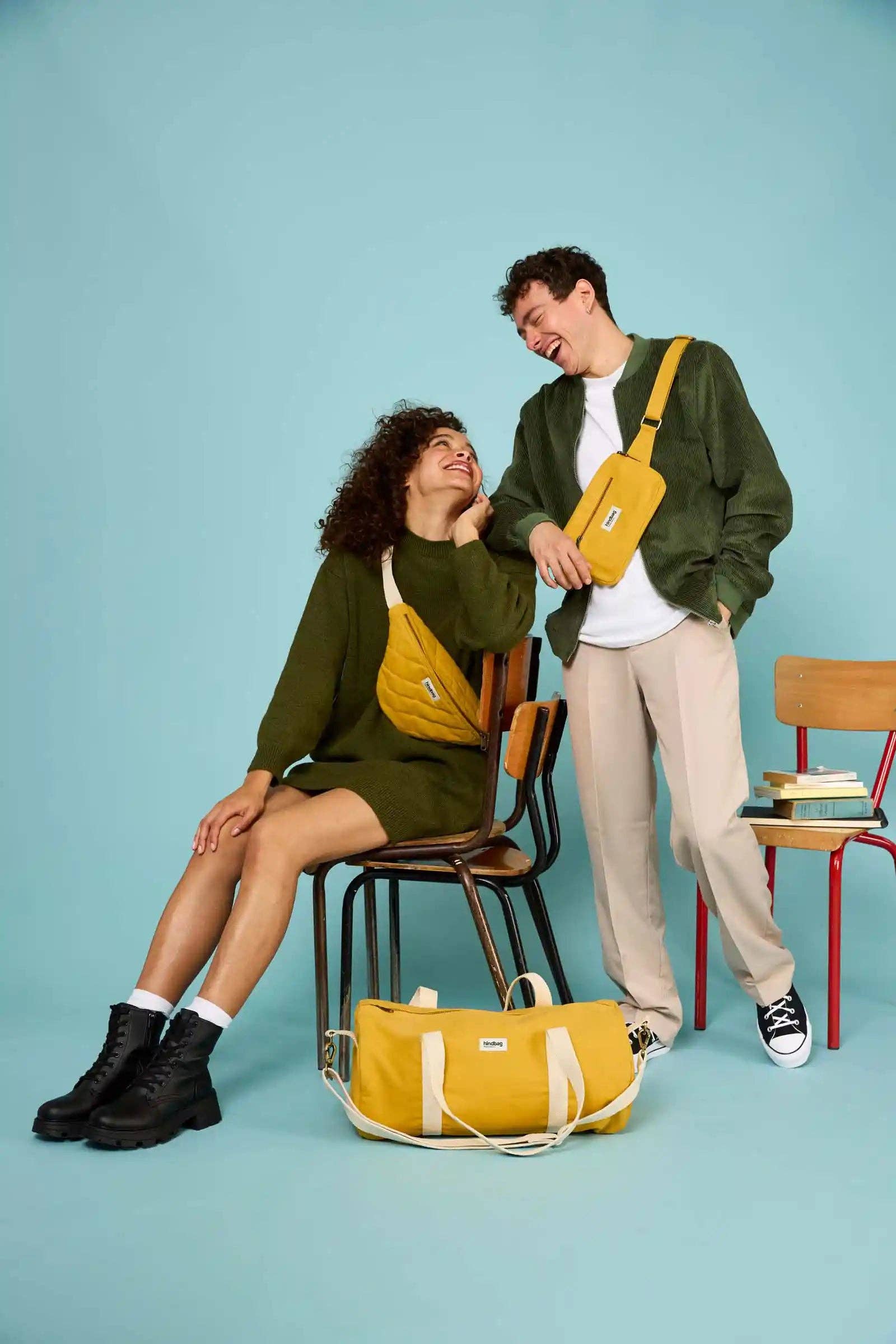 Hindbag Olivia gesteppte Bauchtasche in Safran