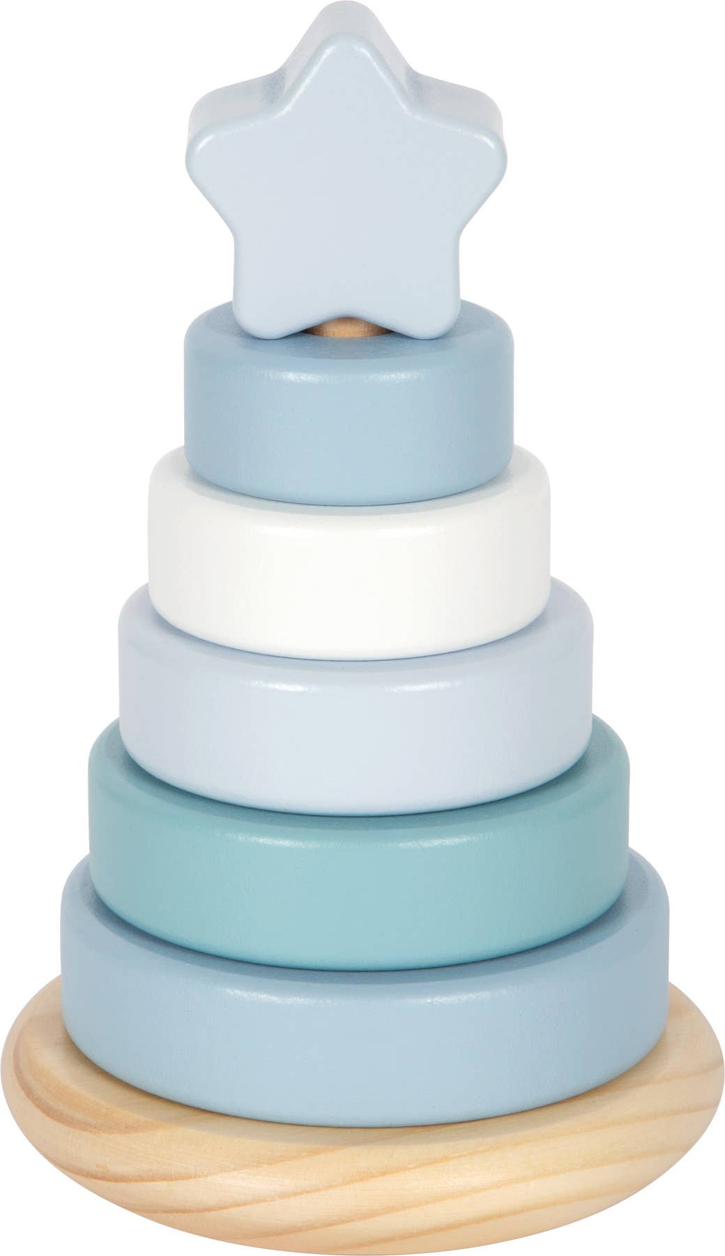 Stapelturm blau | Steckspiele | Holzspielzeug