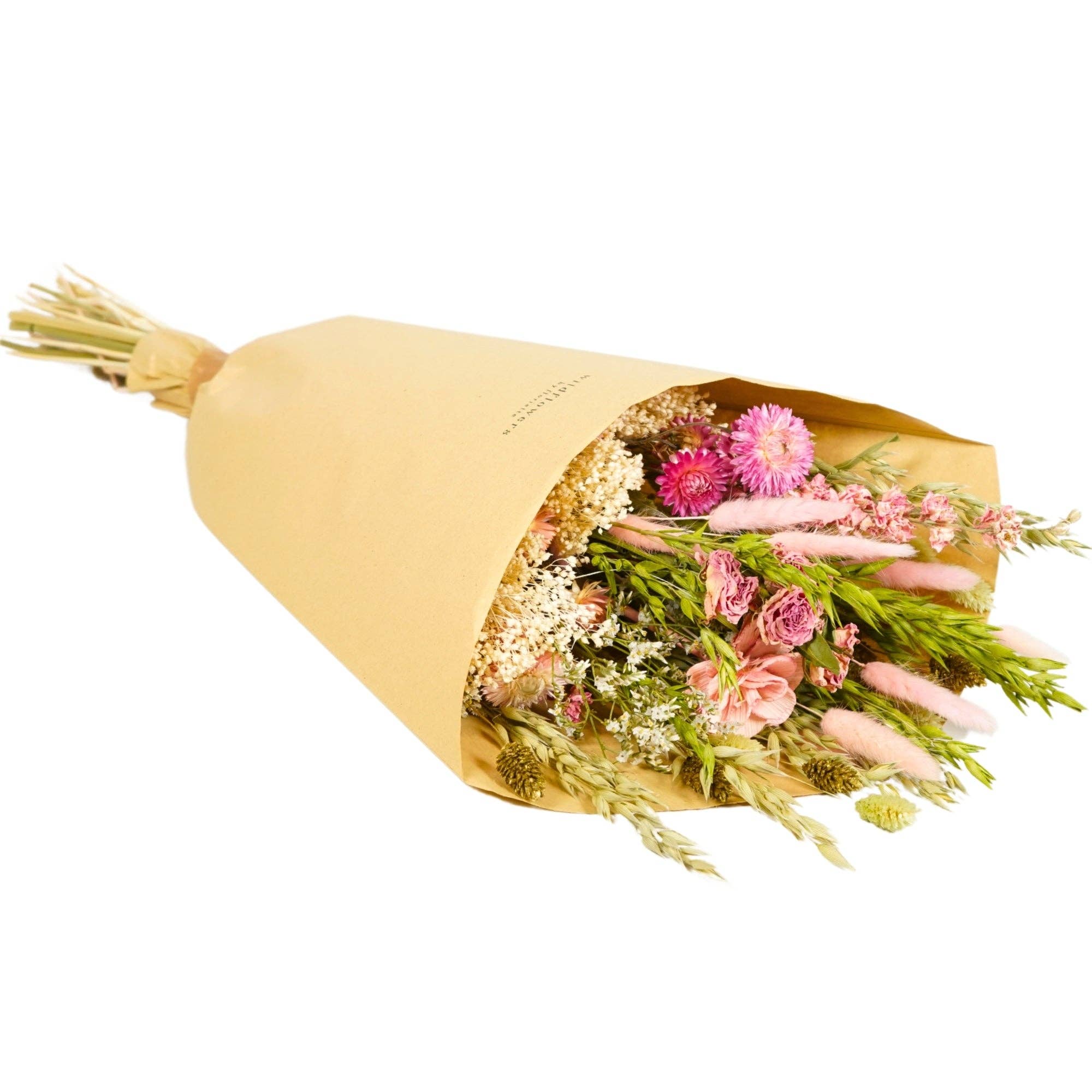 Trockenblumen - Feldstrauß - Rosa Eleganz