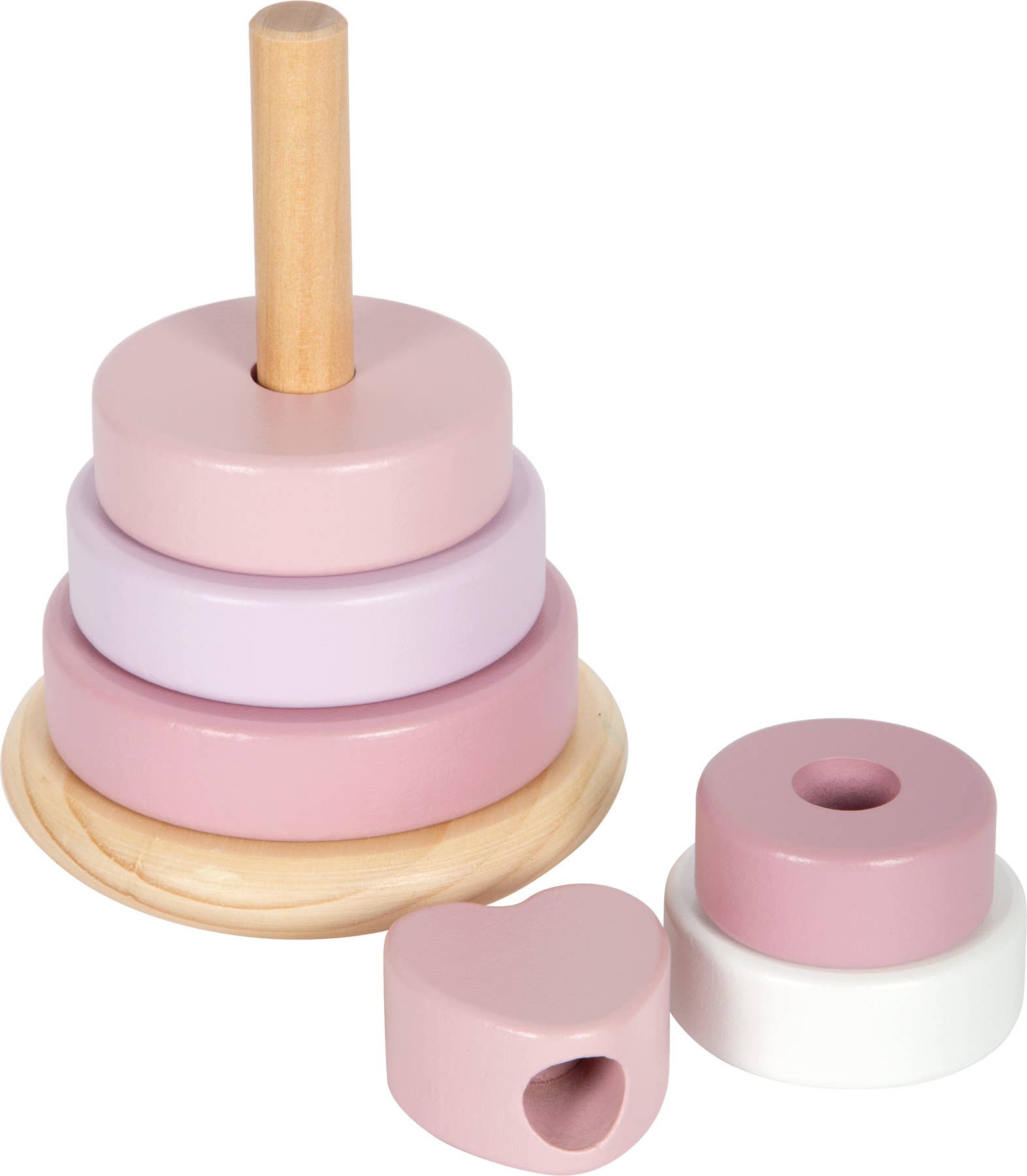 Stapelturm rosa | Steckspiele | Holzspielzeug
