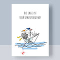 Postkarte A6 - Die Lage ist besäufniserregend