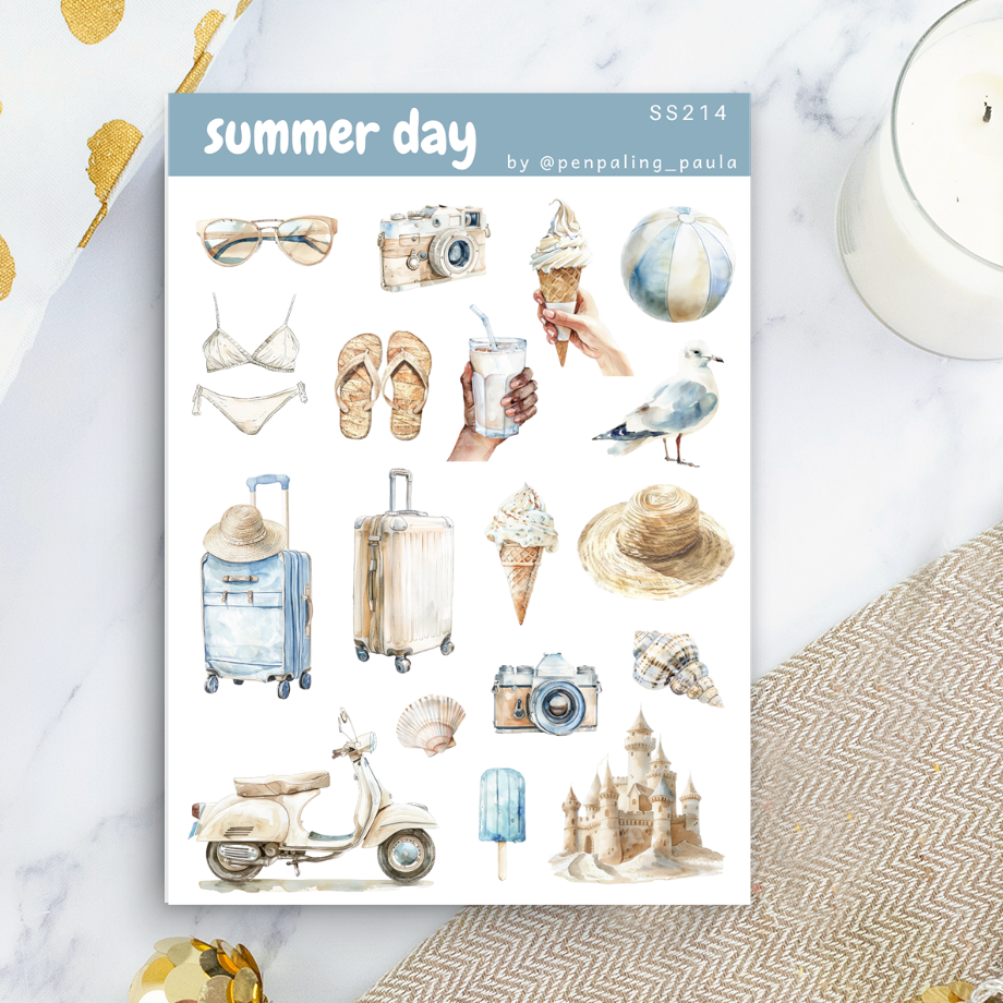 Summer Day - Aufkleberblatt